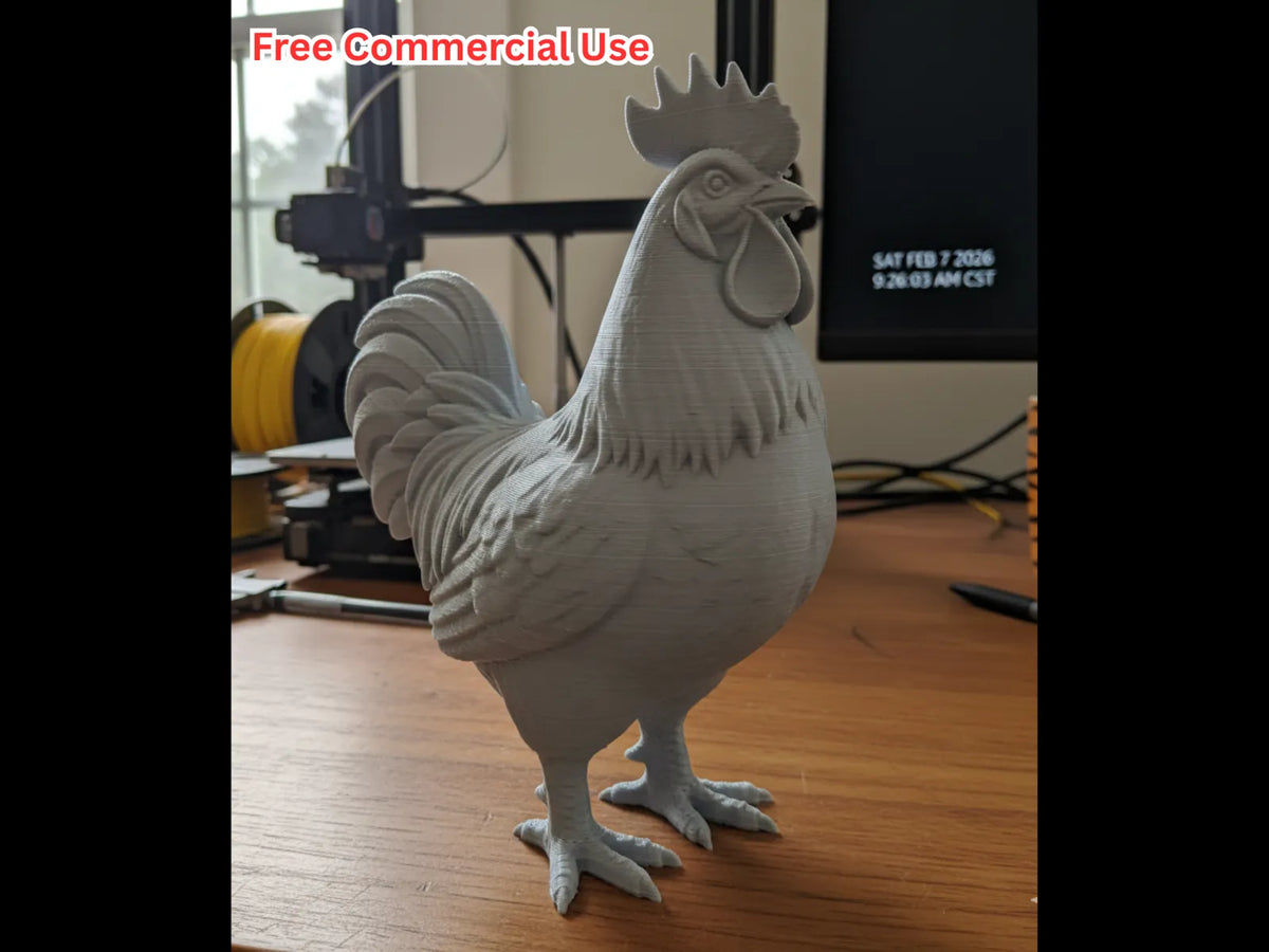 Rooster Statue (designer photo)