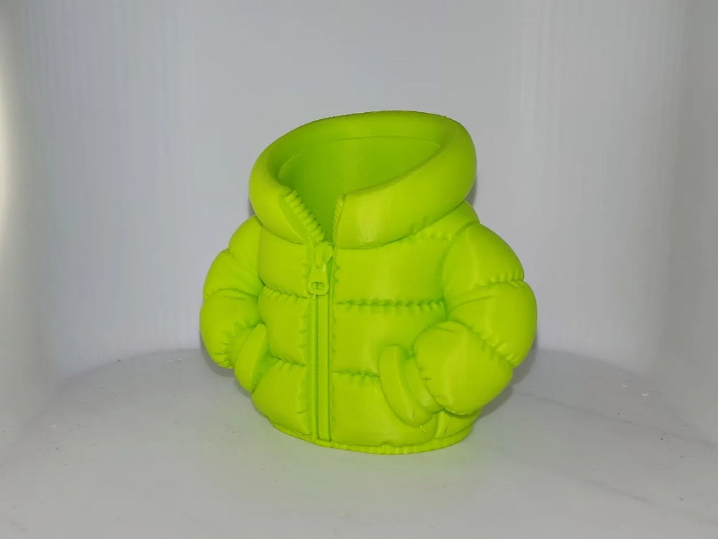 Puffer Jacket Pencil Holder (designer photo)
