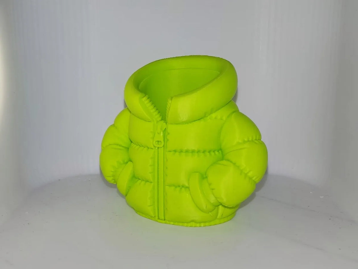 Puffer Jacket Pencil Holder (designer photo)