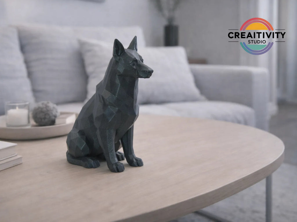 Low-Poly German Shepherd (designer photo)