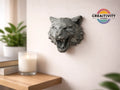 Low-Poly Tiger Head Wall Art (designer photo)