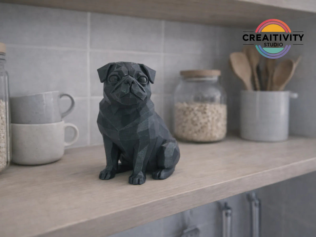 Low-Poly Pug (designer photo)