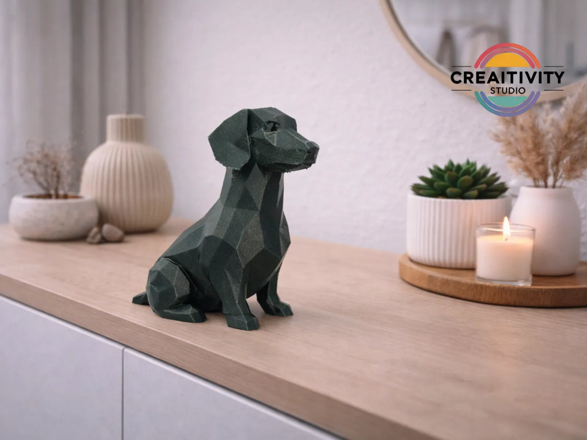 Low-Poly Dachshund "Otto" (designer photo)