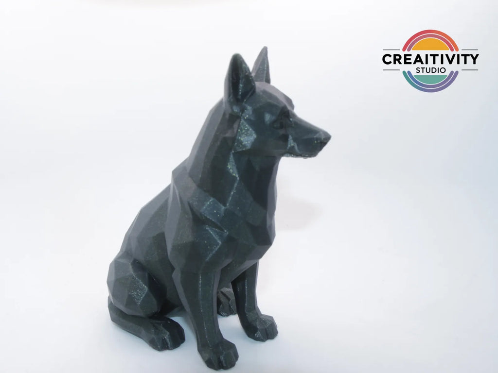 Low-Poly German Shepherd (designer photo)