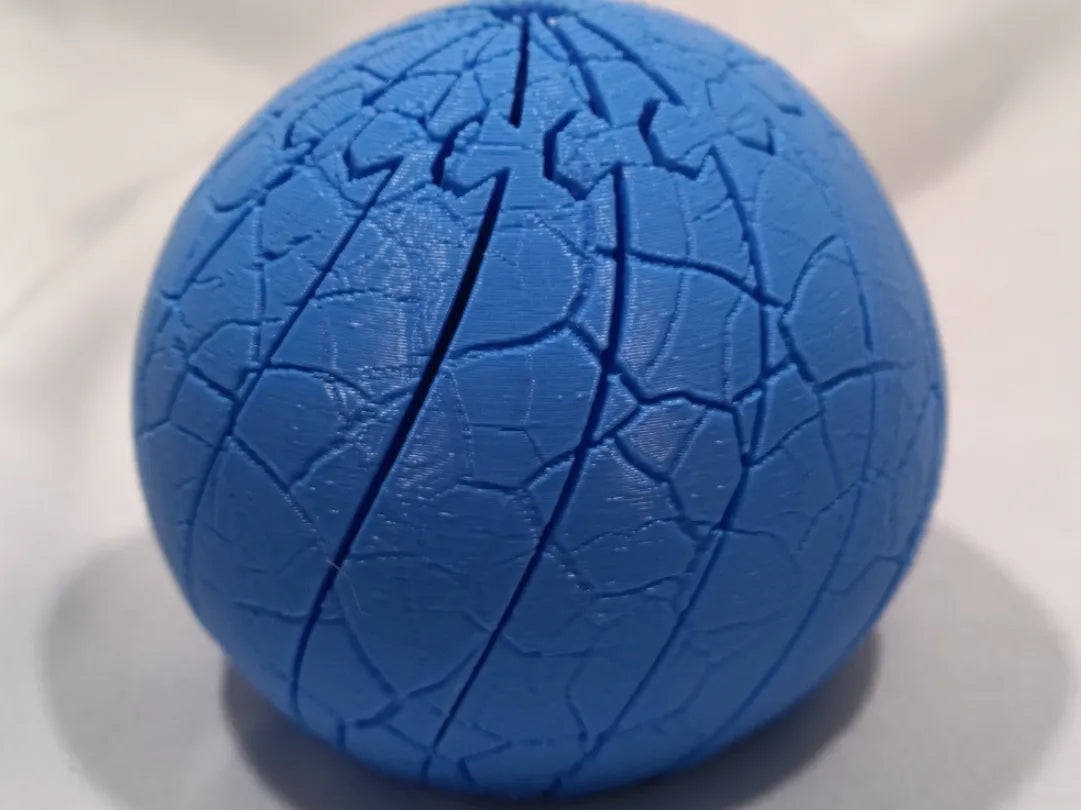 Crackled Earth Twisty Ball (designer photo)